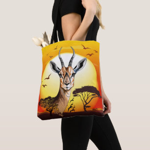 Gazelle African Antelope Vild Animal Tygkasse