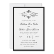 [GAZELLE] Elegant Black & White Monokrome Bröllop