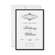 [GAZELLE] Elegant Black & White Monokrome Bröllop