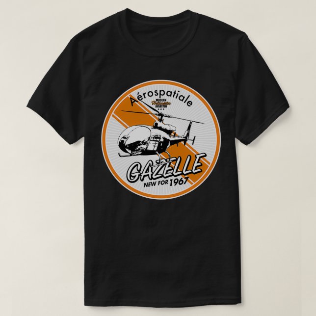 Gazelle Helicopter T Shirt (Design framsida)