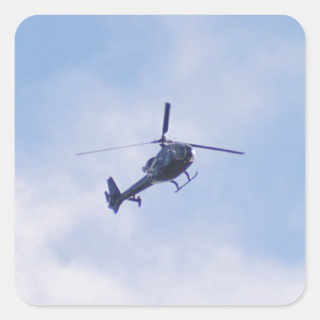 Gazelle-helikopter Fyrkantigt Klistermärke (Framsida)