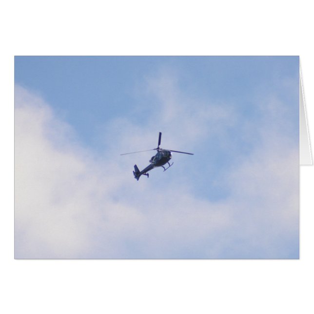 Gazelle-helikopter Hälsningskort (Framsidan Horizontal)