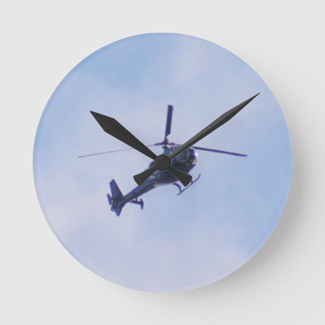 Gazelle-helikopter Rund Klocka (Framsida)