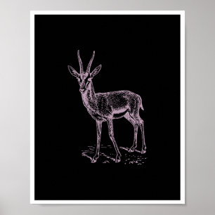 Gazelle Hjort Poster