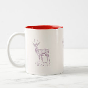 Gazelle Hjort Två-Tonad Mugg