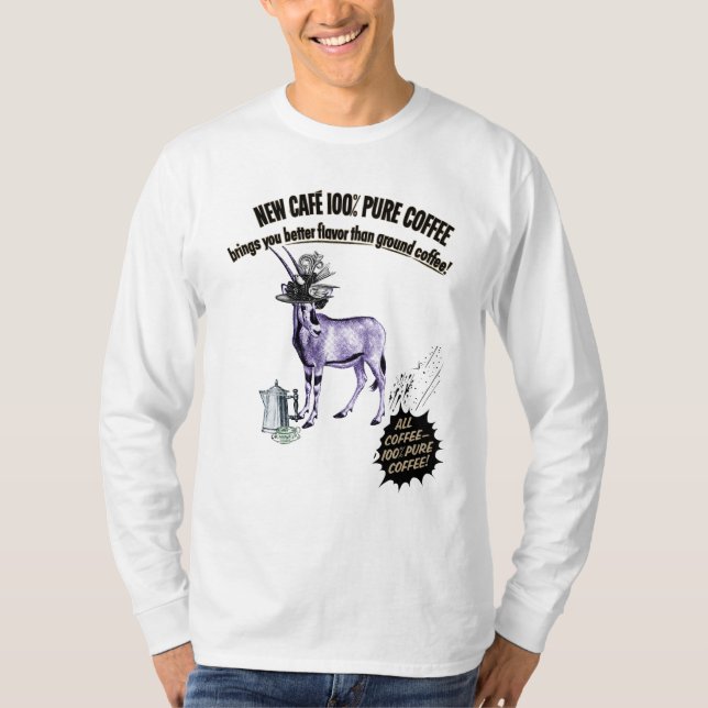 Gazelle och kaffe t shirt (Framsida)