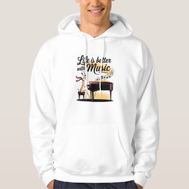gazelle piano hoodie (Framsida)