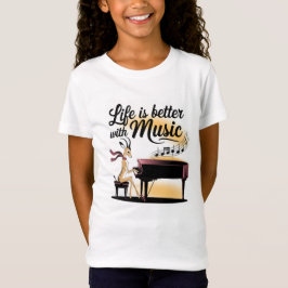 gazelle piano t shirt