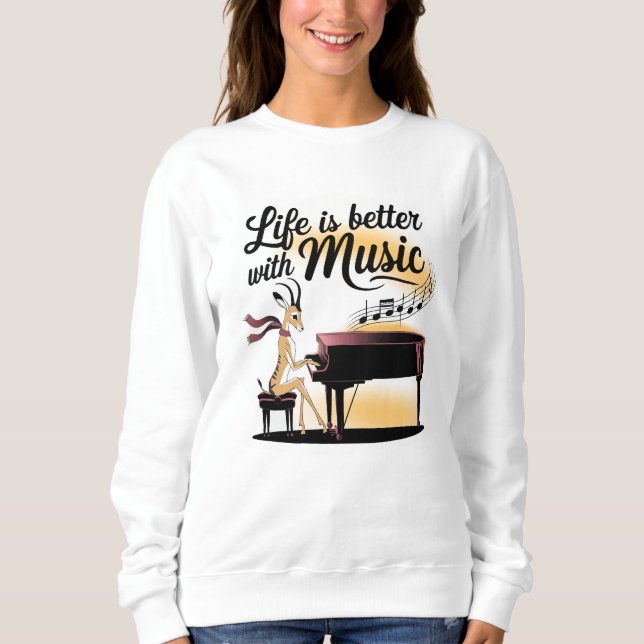 gazelle piano t shirt (Framsida)