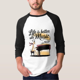 gazelle piano t shirt