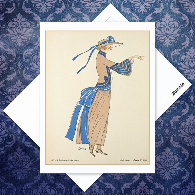 Gazette Bon Ton Soeurs Fransk Mode Vykort (Skapare uppladdad)