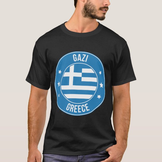 Gazi, Greklands stad T Shirt (Framsida)