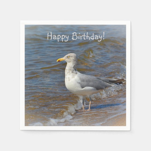 Gazing Fiskmås Pappersservett (Framsidan)