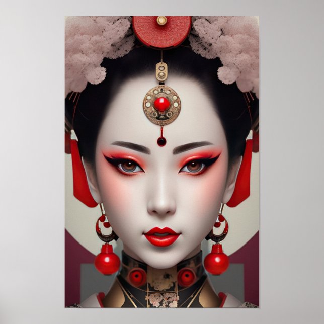 Gazing Geisha Poster (Framsidan)