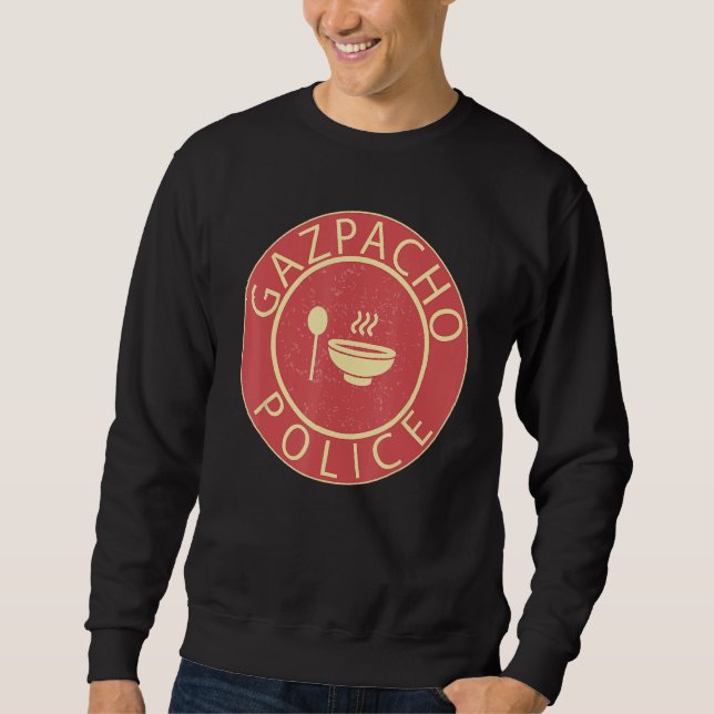 Gazpacho Police Funny Grönt Grape Gazpacho Meme Sa Lång Ärmad Tröja (Framsida)