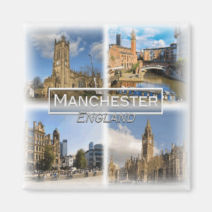 GB0140 Europa, England, Manchester, Fridge Magnet