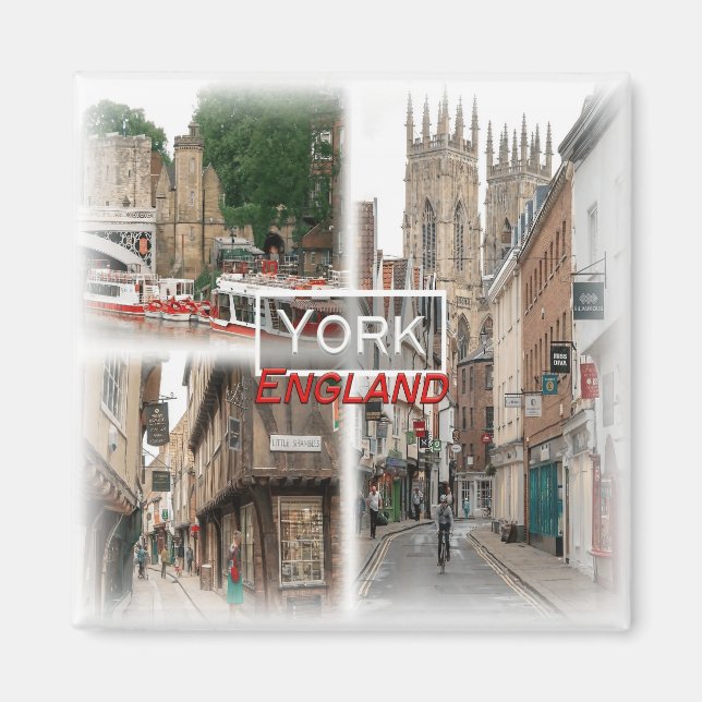 GB0144 Europa, England, York, Fridge Magnet (Framsidan)