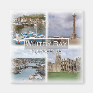 GB0145 Europe, England, Whitby Bay, Fridge Magnet