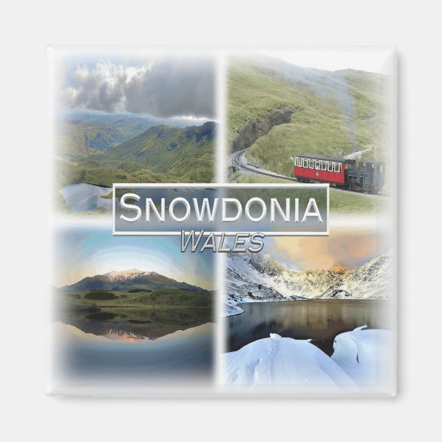 GB0146 Europe, Wales, Snowdonia, Fridge Magnet (Framsidan)
