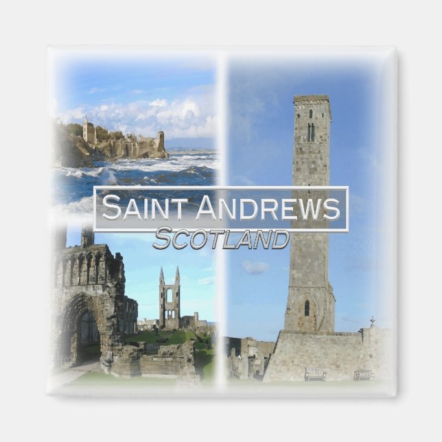 GB0147 Europa, Skottland, Saint Andrews, Fridge Magnet (Framsidan)