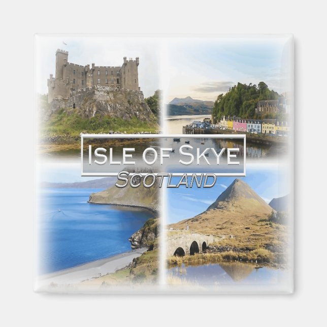 GB0149 Europa, Skottland, Isle of Skye, Fridge Magnet (Framsidan)