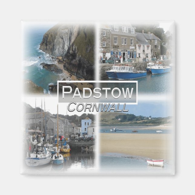 GB0150 Europa, England, Cornwall, Padstow, Fridge Magnet (Framsidan)