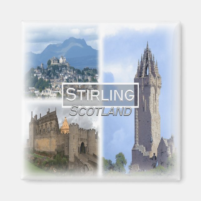 GB0154 Europa, Skottland, Stirling, Fridge Magnet (Framsidan)