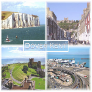 GB Dover Kent - Dover Castle - White Cliff - Castl Klistermärken