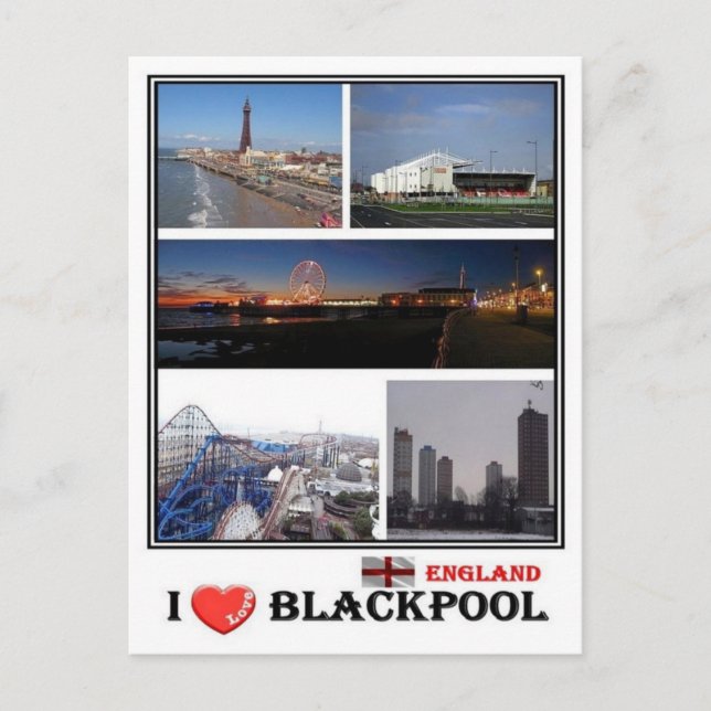 GB England - Blackpool - Vykort (Framsida)