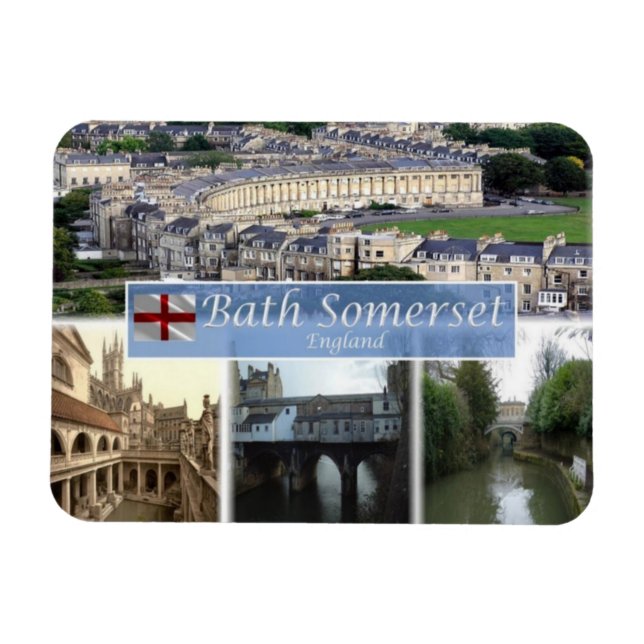 GB Förenade kungariket - England - Bath Somerset - Magnet (Horisontell)
