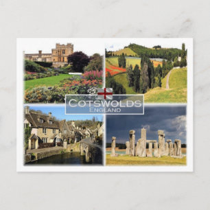 GB Förenade kungariket - England - Cotswments - Vykort