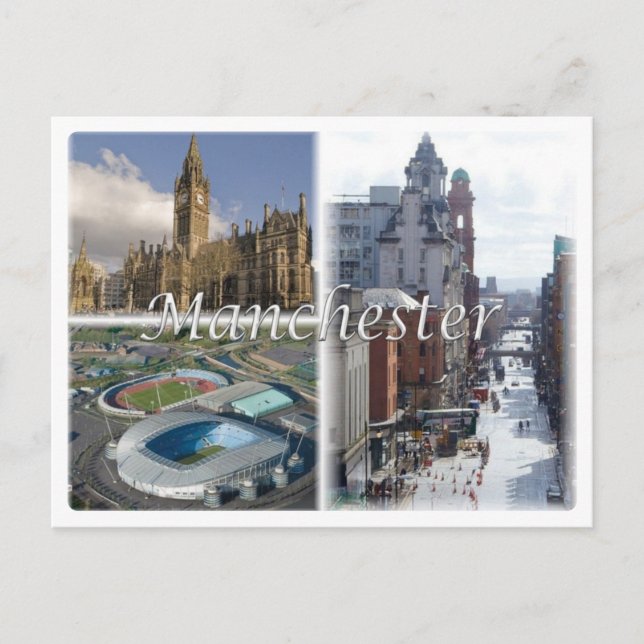 GB Förenade kungariket - England - Manchester - Vykort (Framsida)