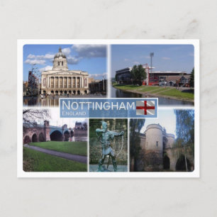 GB Förenade kungariket - England - Nottingham - Vykort