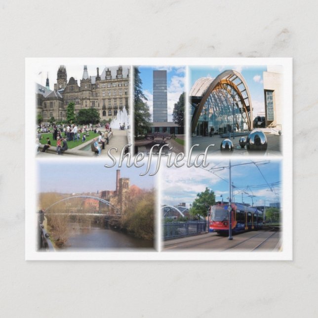 GB Förenade kungariket - England - Sheffield - Vykort (Framsida)