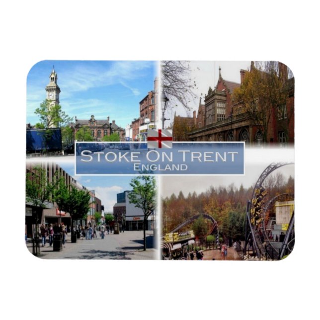 GB Förenade kungariket - England - Stoke-On-Trent  Magnet (Horisontell)