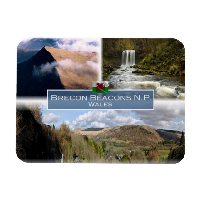GB Förenade kungariket - Wales - Brecon Beacons - Magnet (Horisontell)