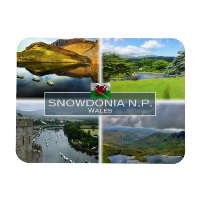 GB Förenade kungariket - Wales - Snowdonia N.P. - Magnet (Horisontell)