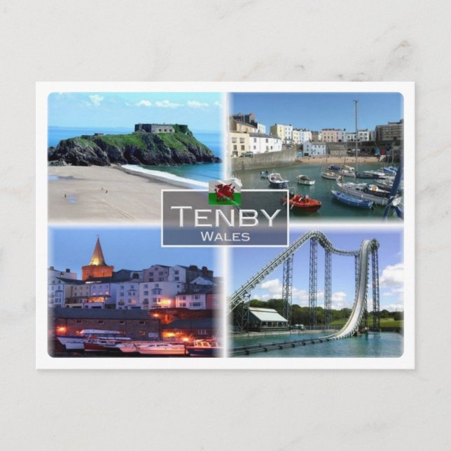 GB Förenade kungariket - Wales - Tenby - Vykort (Framsida)