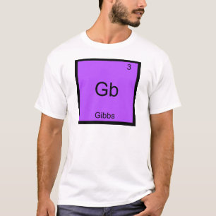 Gb - Gibbs Rolig T-Shirt Med Kemiskt Elemente-Symb