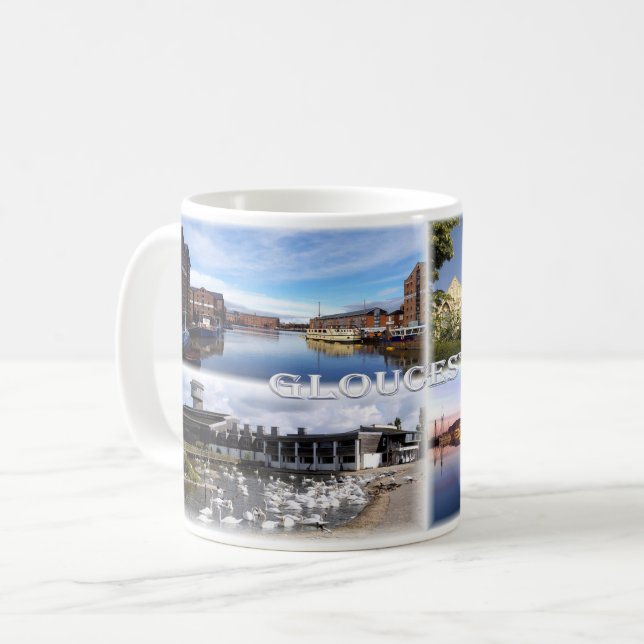 GB Gloucester - National Waterways Museum - Kaffemugg (Framsida vänster)