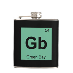 Gb - Green Bay Wisconsin Kemisk Periodiska Systeme Fickplunta