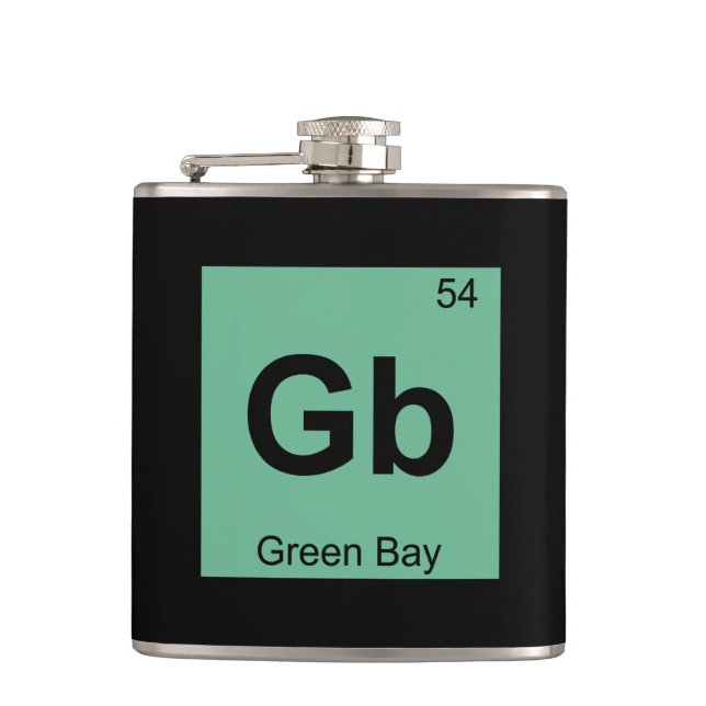 Gb - Green Bay Wisconsin Kemisk Periodiska Systeme Fickplunta (Framsidan)