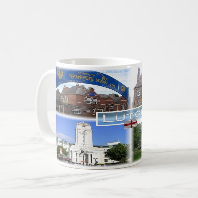 GB Luton - Guru Nanak Gurdwara Sikh Temple - Kaffemugg (Framsida vänster)