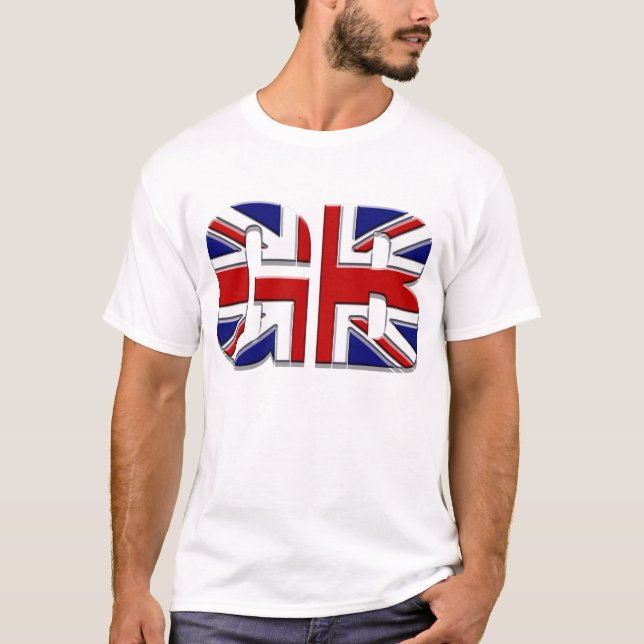 GB pride för jack Storbritannien för brittisk T-shirt (Framsida)