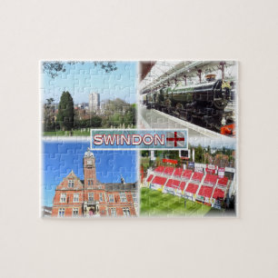GB Swindon ^ Town Center - Railway Museum - Town Pussel