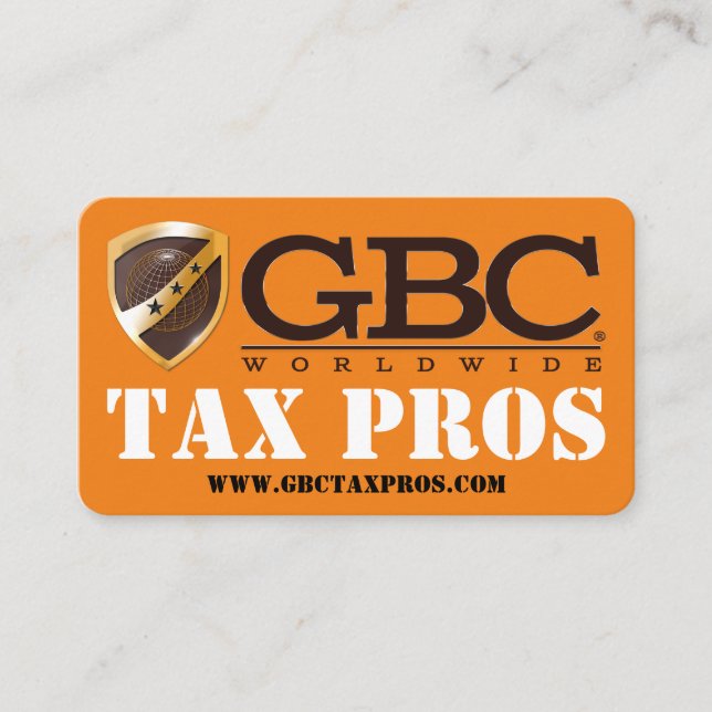 GBC-Affärskort med Skicka en vän Visitkort (Framsida)