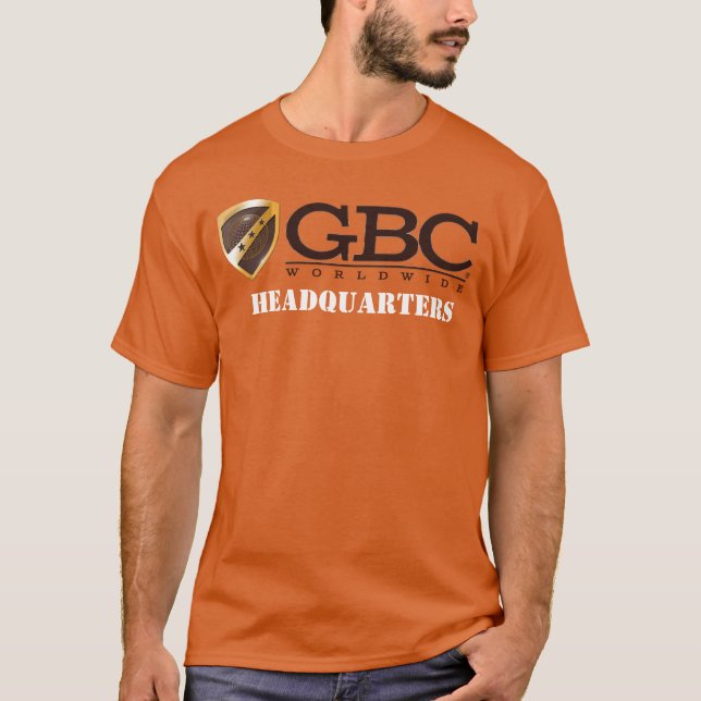 GBC-högkvarterets Orange T-Shirt (Framsida)