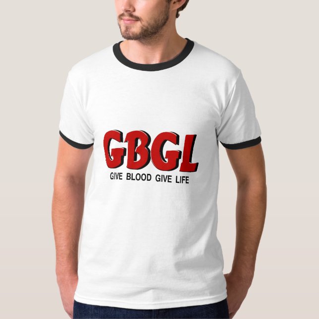 GBGL ger skjortan för blodgeliv T-shirt (Framsida)