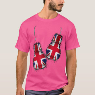 Gbit Boxing Boxers Fläkt Flagga Fight Handskar Bri T Shirt