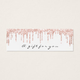 Gbit-certifikatdrivrutiner Sparkly White Makeup Sm Litet Visitkort